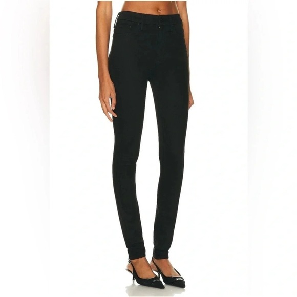 New! Mother The High Waisted Looker Skimp In Lasting Impression Black Jeans - Picture 2 of 8